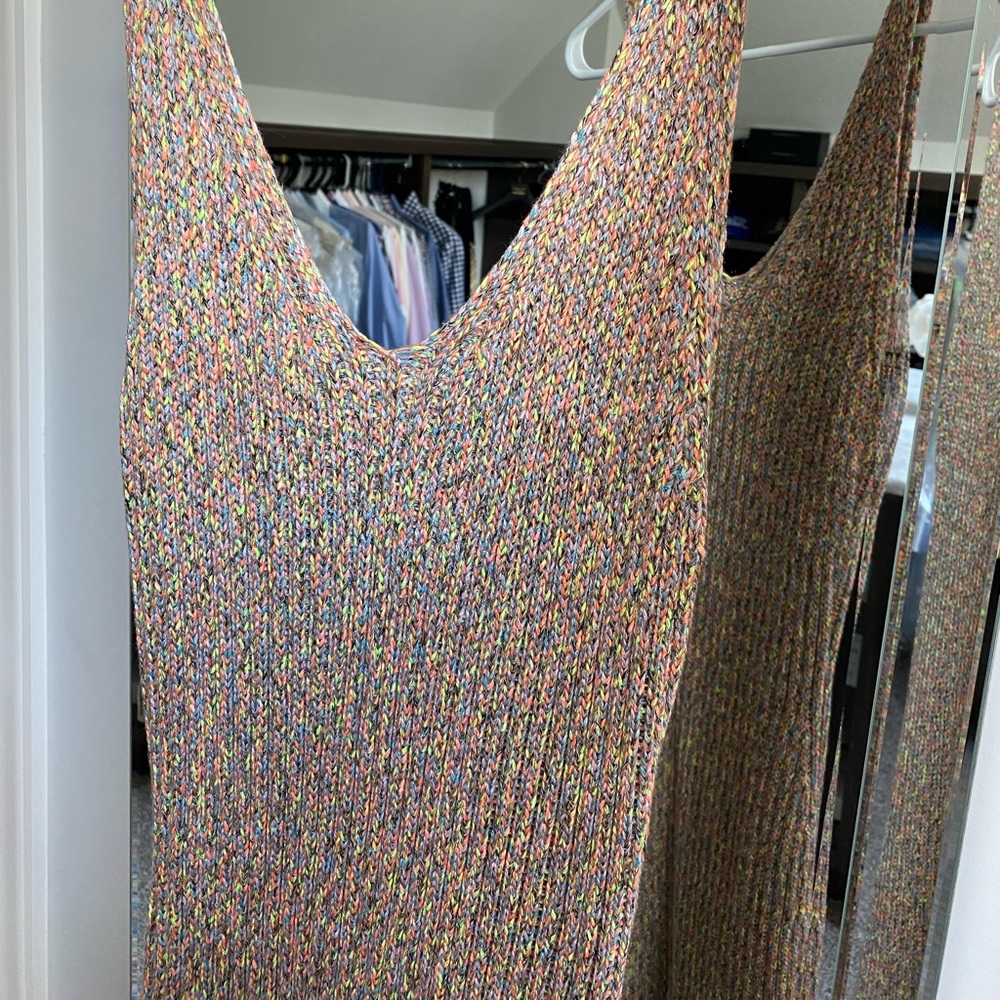 Lush multicolor knit ankle length dress size M